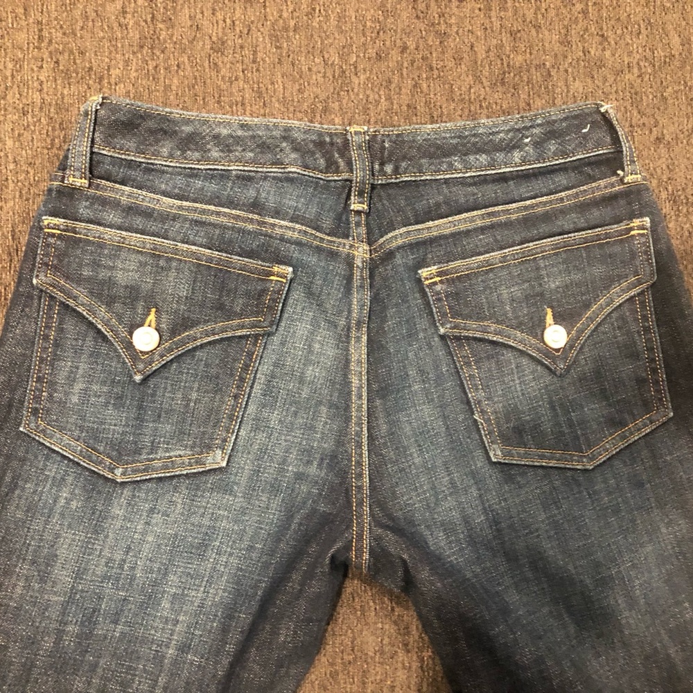 Gap Womens Size 8/29 Medium Wash Low Rise Curvy Flare Flap Pocket Denim Jeans - Picture 3 of 6